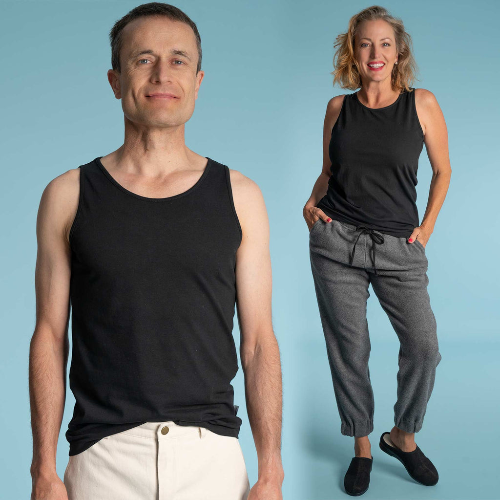 plastic-free organic cotton tank top