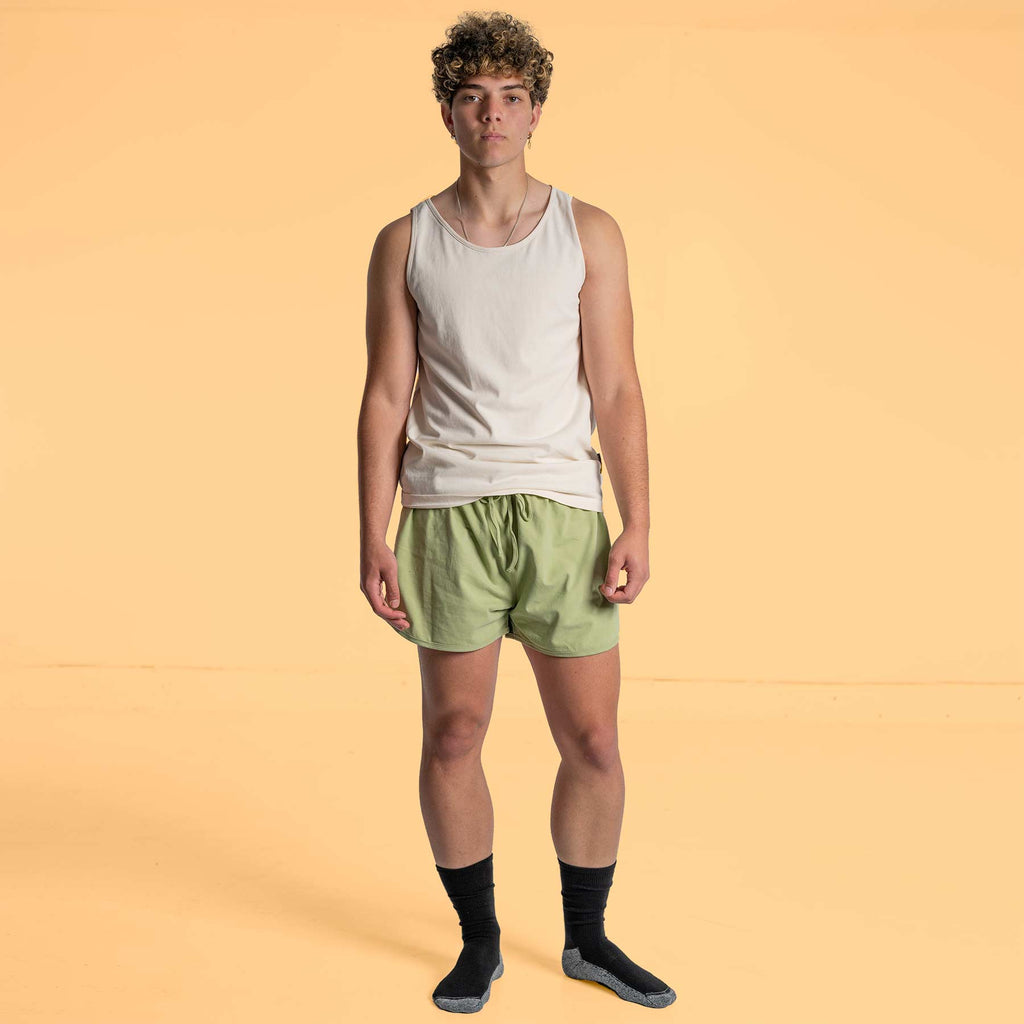 organic cotton running shorts