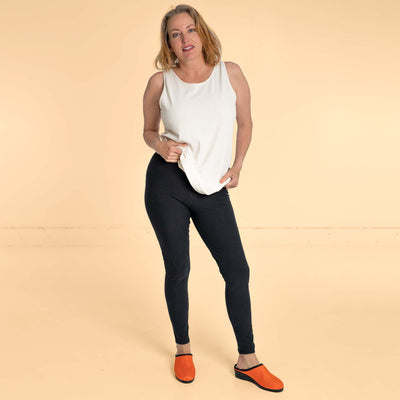 CINDY Organic Cotton Stretch Fleece Leggings (97% Biodegradable) (Closeout)