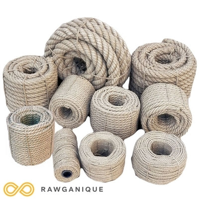 BTF Organic Hemp Rope (by the foot) (100% Biodegradable)