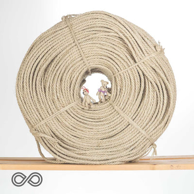 6mm Organic Hemp Rope (20kg Roll) (100% Biodegradable)