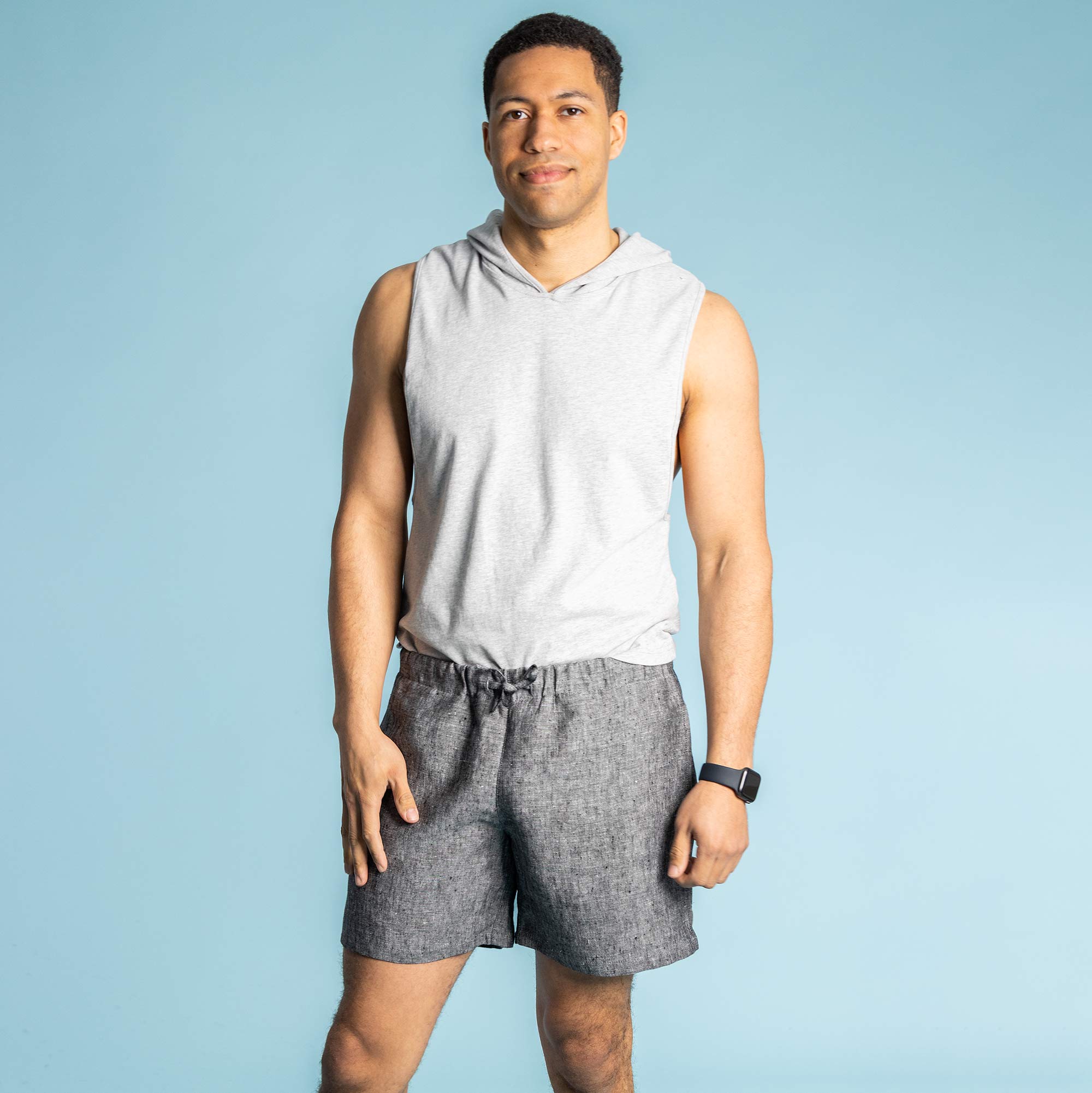 100% Organic Linen Lined Beach Shorts Trunks (Unisex; Bio-Elastic) –  Rawganique