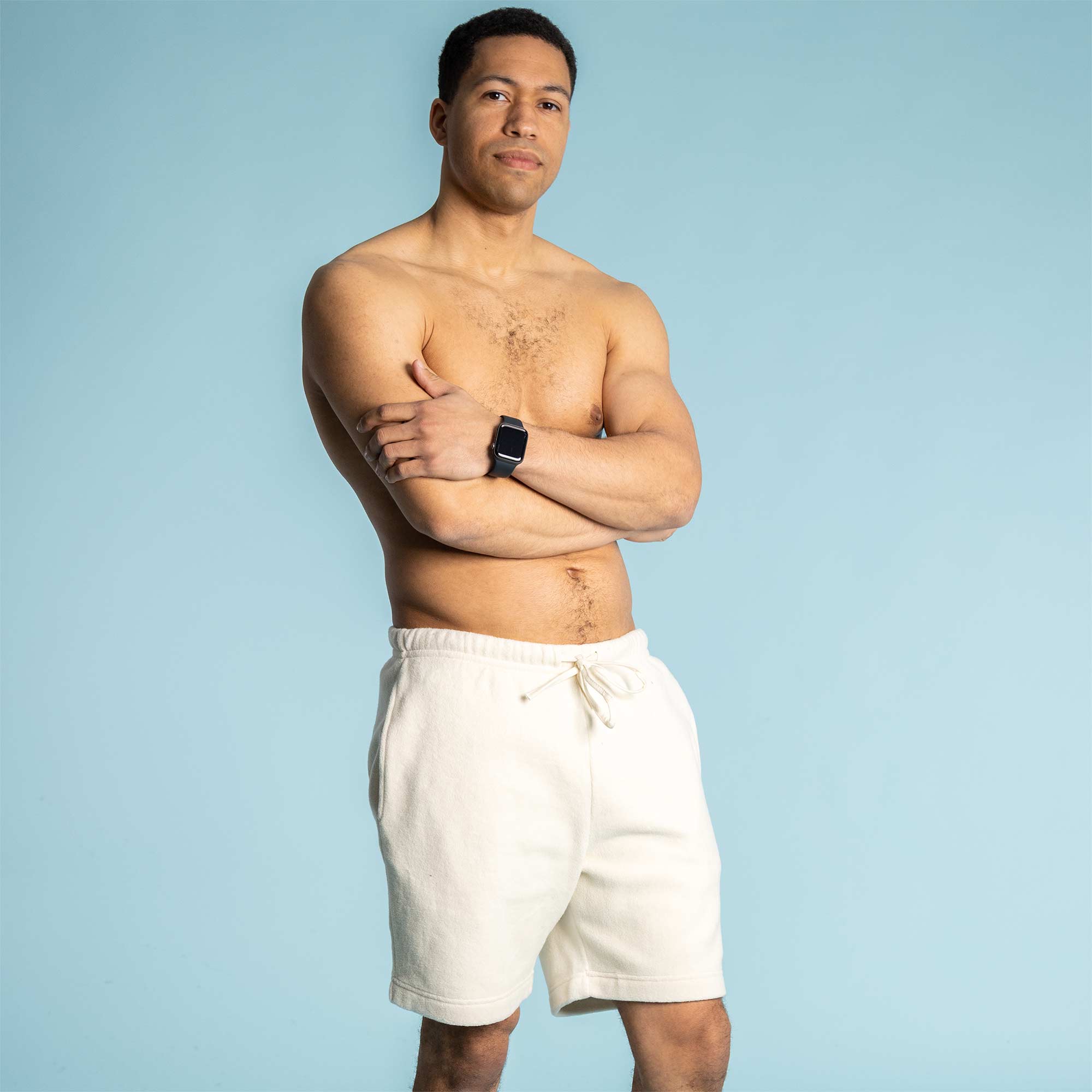 Men's Yoga Shorts Long Shorts Eco Friendly Jersey Organic Clothing