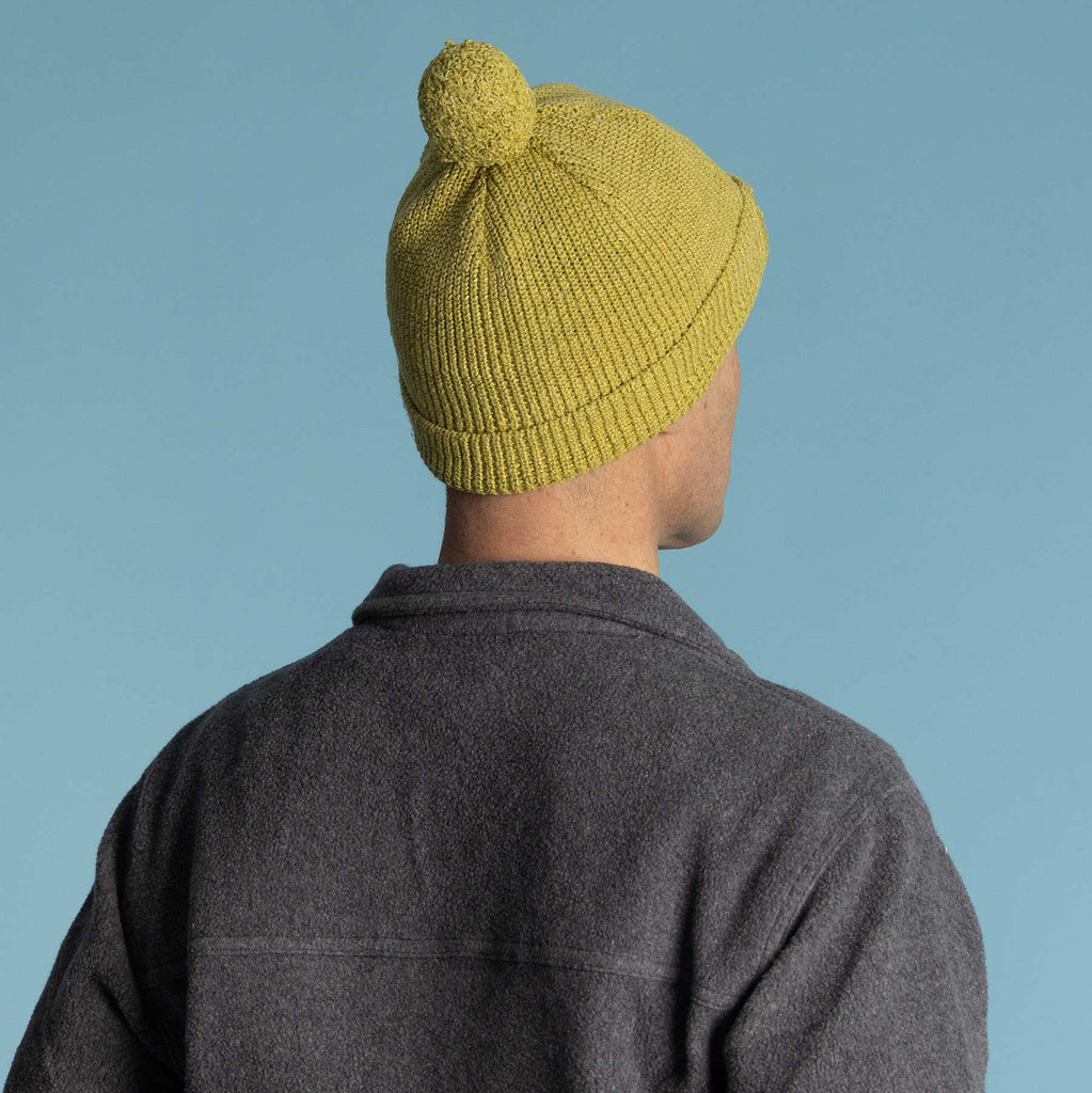 hemp beanie with pompom