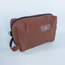 Load image into Gallery viewer, 100% organic cotton toiletries bag