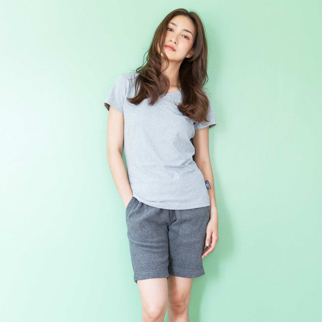 organic cotton fleece shorts