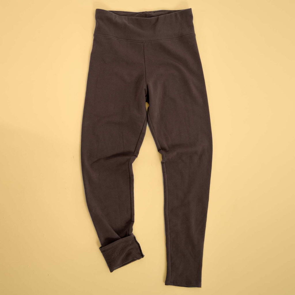 organic cotton fleece leggings