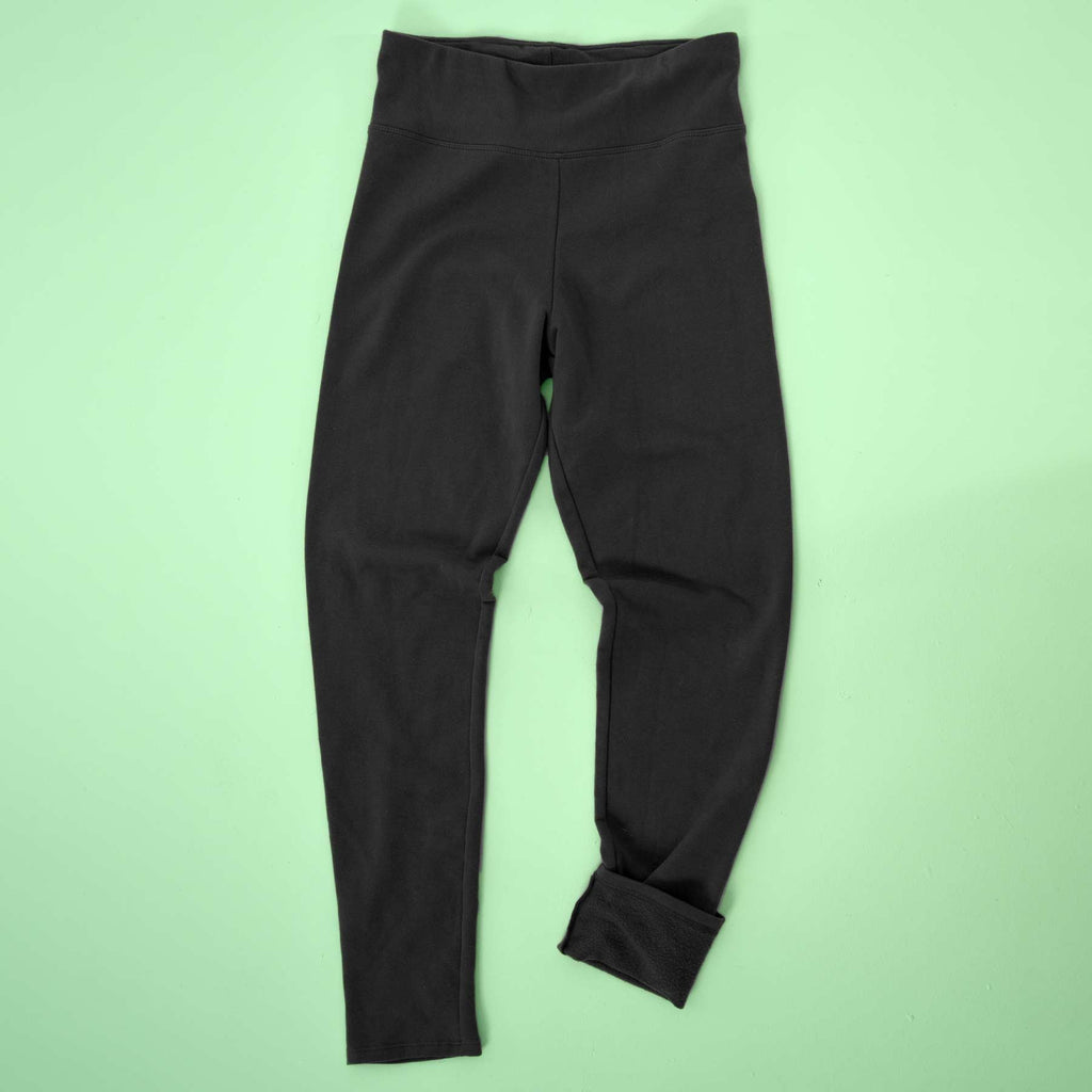 women's organic cotton fleece leggings