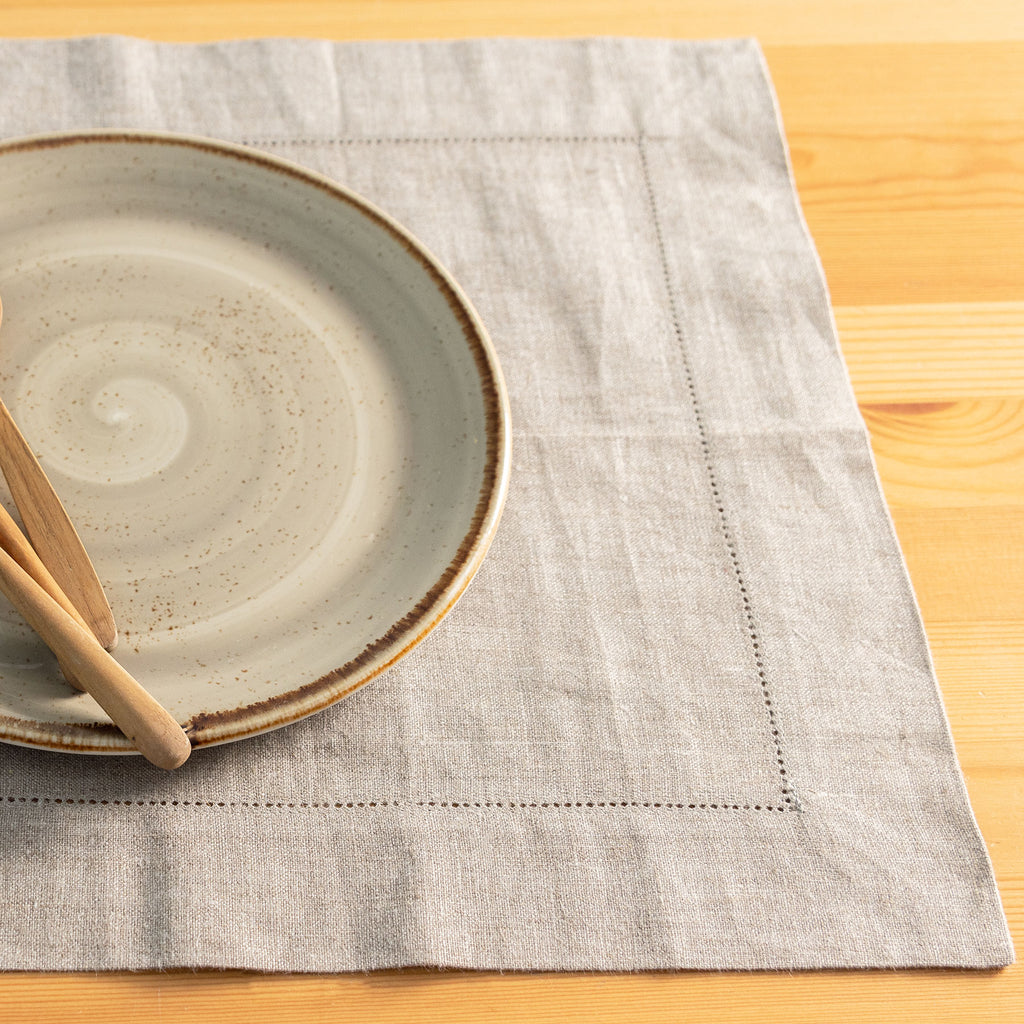 organic linen place mats