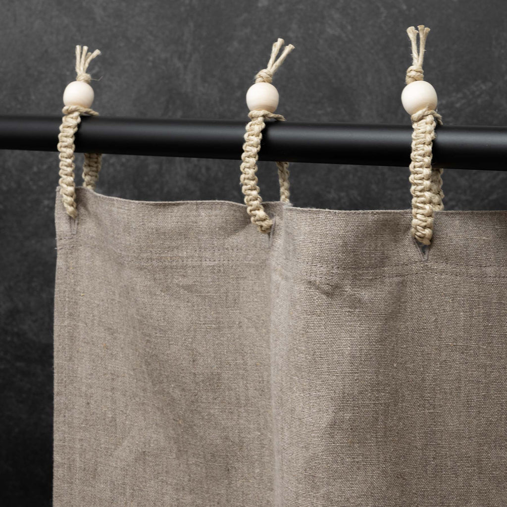 linen shower curtain