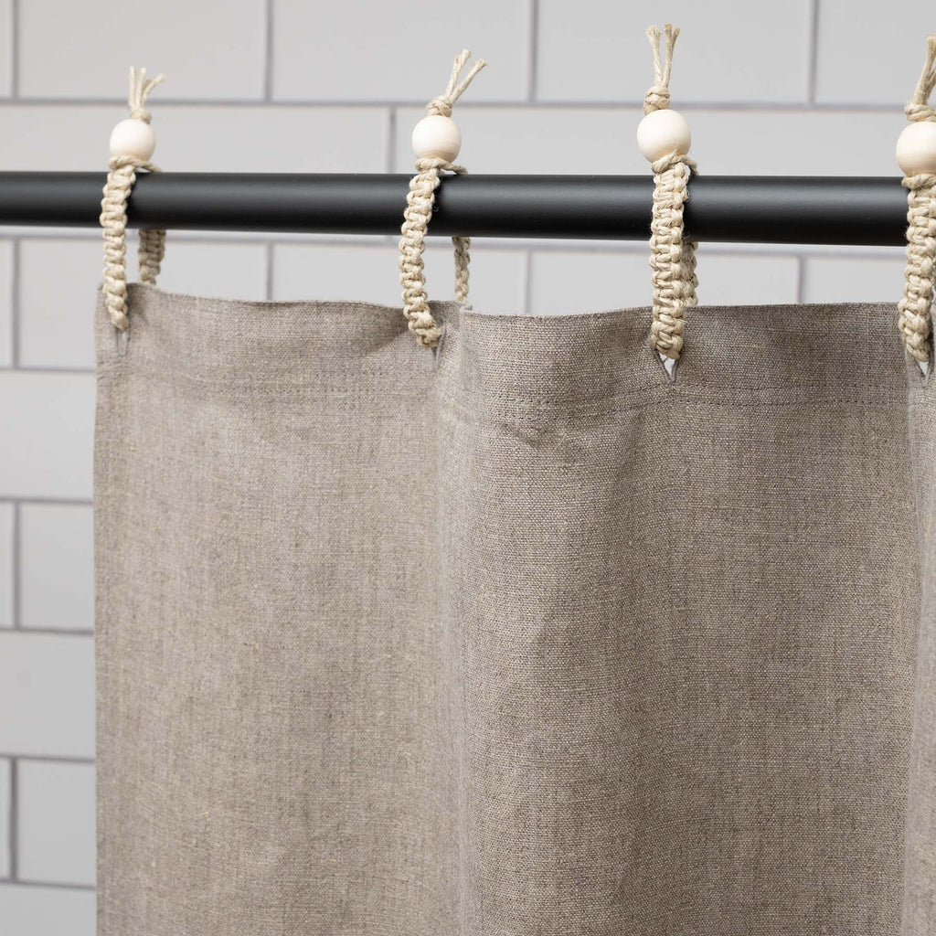 organic linen curtain