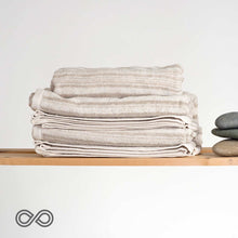 Load image into Gallery viewer, Organic Linen Terry Waterfall Towels