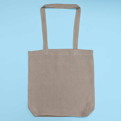 organic linen shopping bag