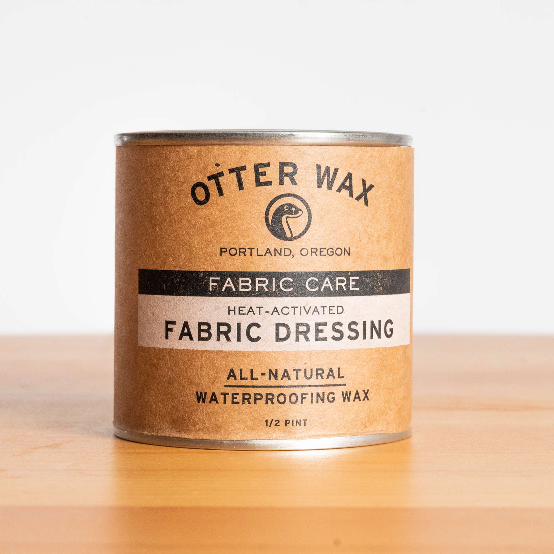  Otter Wax Heat-Activated Fabric Dressing, 1/2 Pint, All-Natural Water Repellent