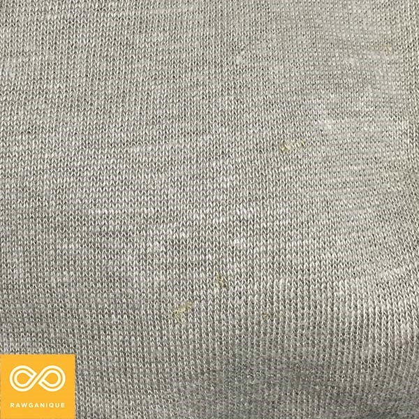100% Organic Linen Jersey Knit Fabric By The Yard (Regular T-shirt Weight)