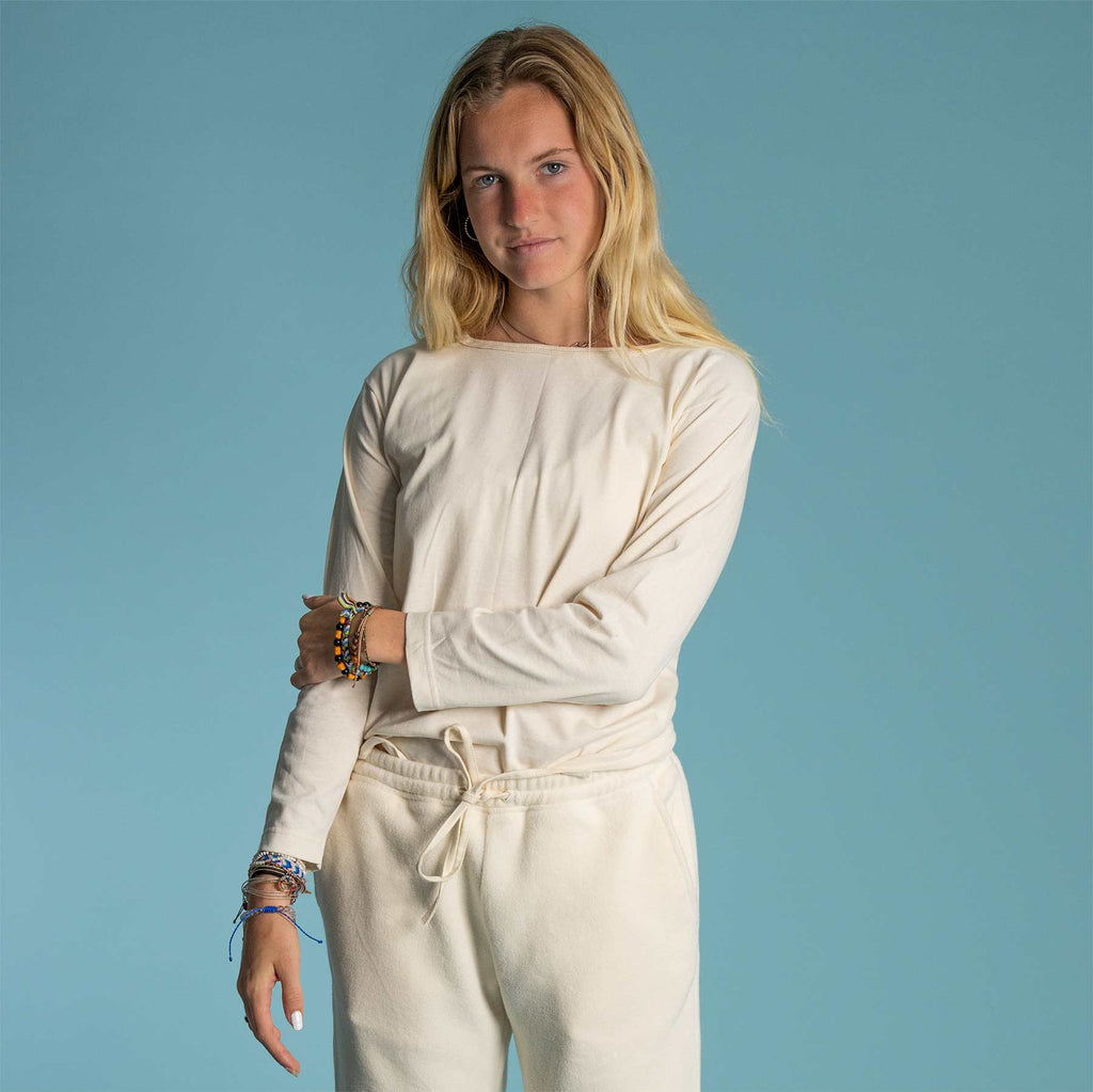 women's 100% organic cotton long sleeve t-shirt