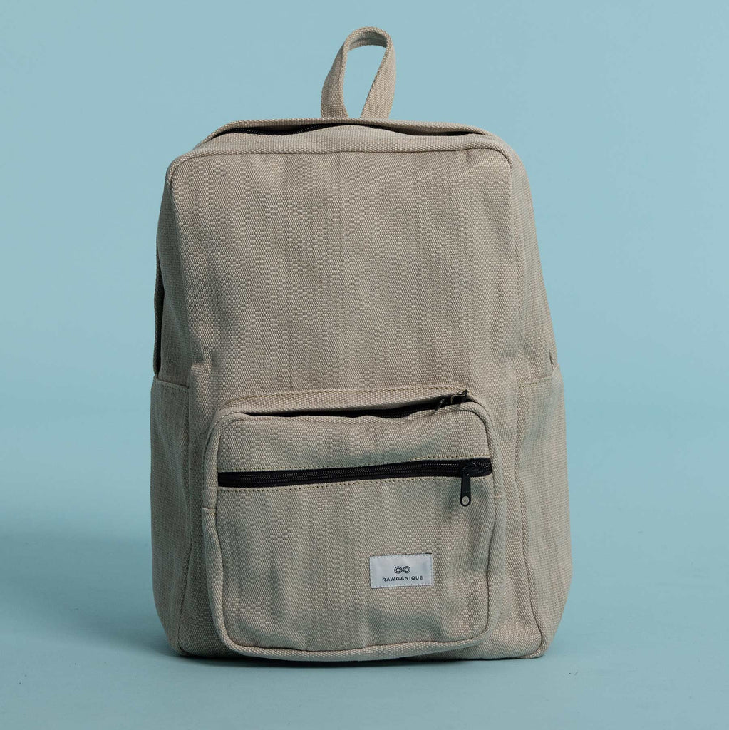 plastic-free hemp backpack