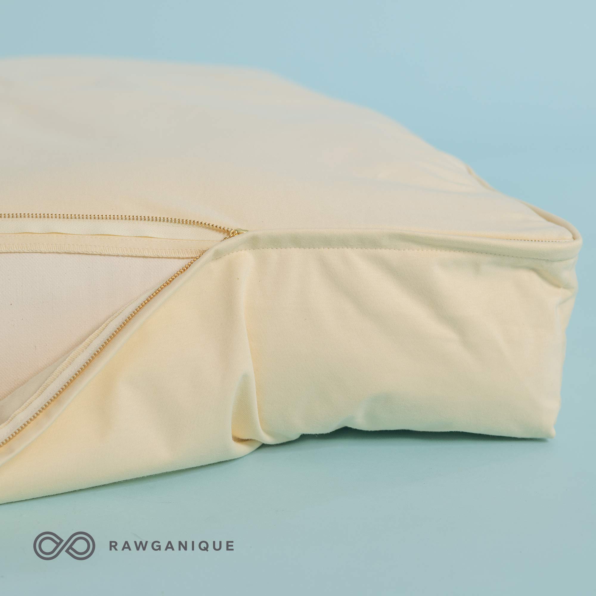HOMESTEADVILLE Organic Cotton Mattress Barrier Cloth Protector Against Dustmites/Stain/Bed Bugs (Eco Waterproof, Metal YKK Zipper, Handmade in USA) (99.99% Biodegradable)