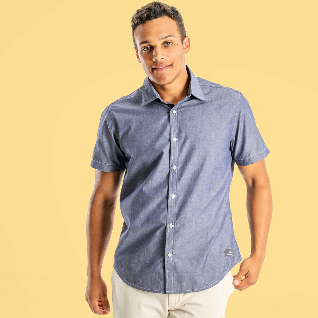 short sleeve organic cotton shirt