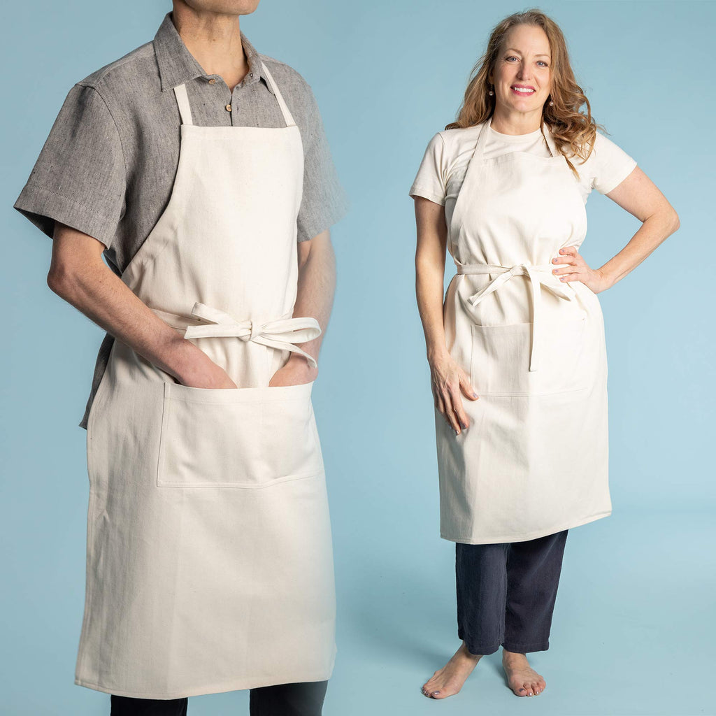 organic cotton work apron