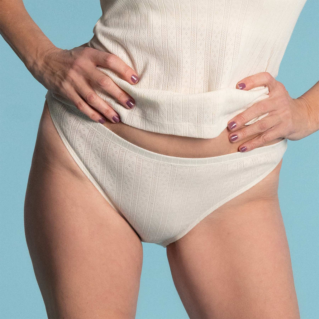 organic cotton mesh panty