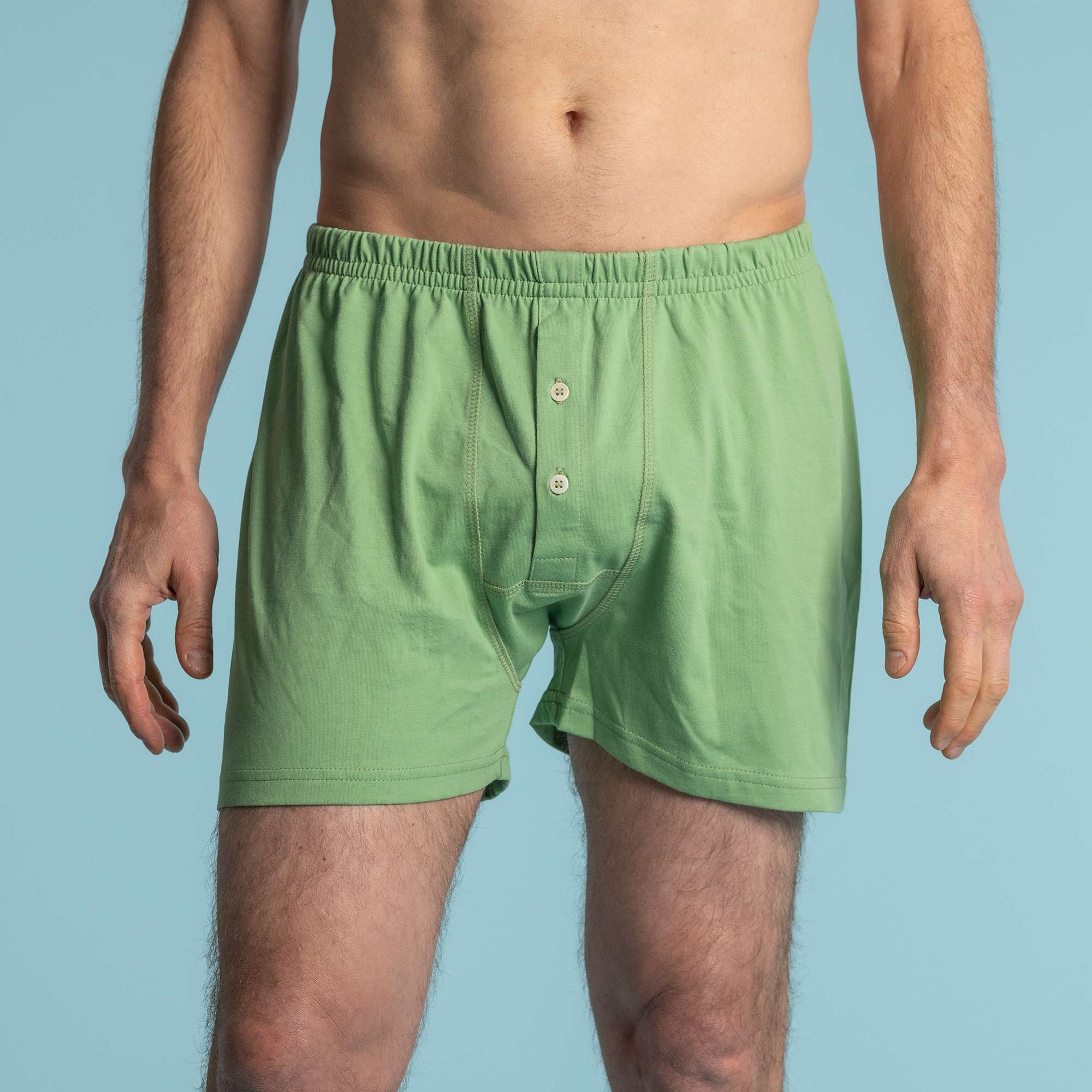 100% Organic Cotton Boxers Shorts (Plastic-Free Buttons; Organic Elastic) –  Rawganique