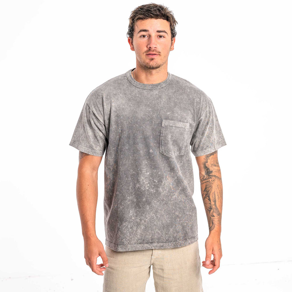 organic cotton t-shirt with pocket made in usa