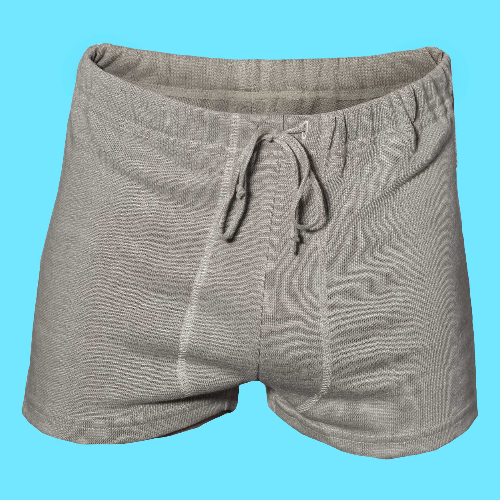 Organic Flax Linen Knit Drawstring Boxers (Covered Elastic Waistband ...