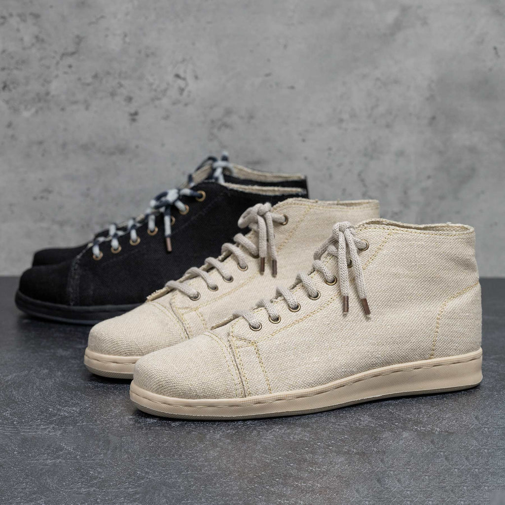 hemp high top shoes