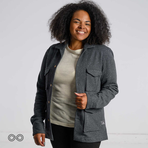 100% Organic Cotton Fleece Jacket (Plastic-free, 100% Biodegradable ...