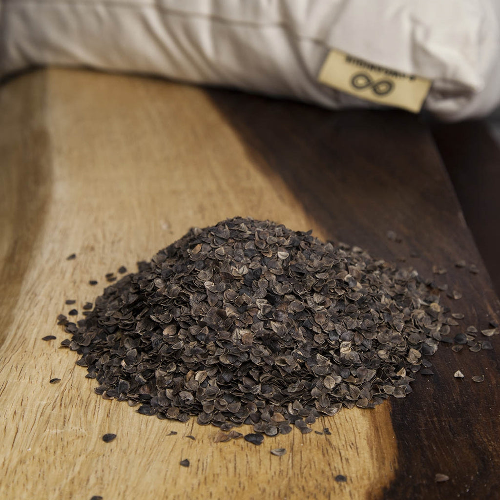 organic buckwheat hulls pillow