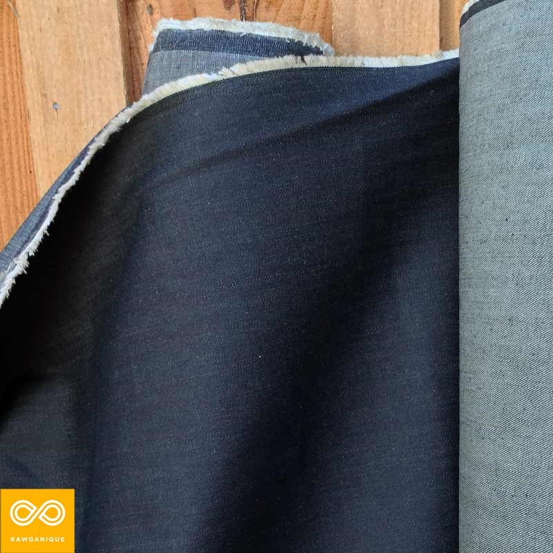 Organic Cotton Yarn-dyed Indigo Denim Fabric By the Yard – Rawganique