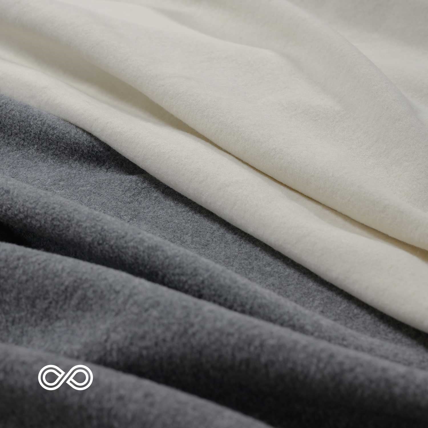 Organic Cotton Fleece Fabric brushed on both sides for softness
