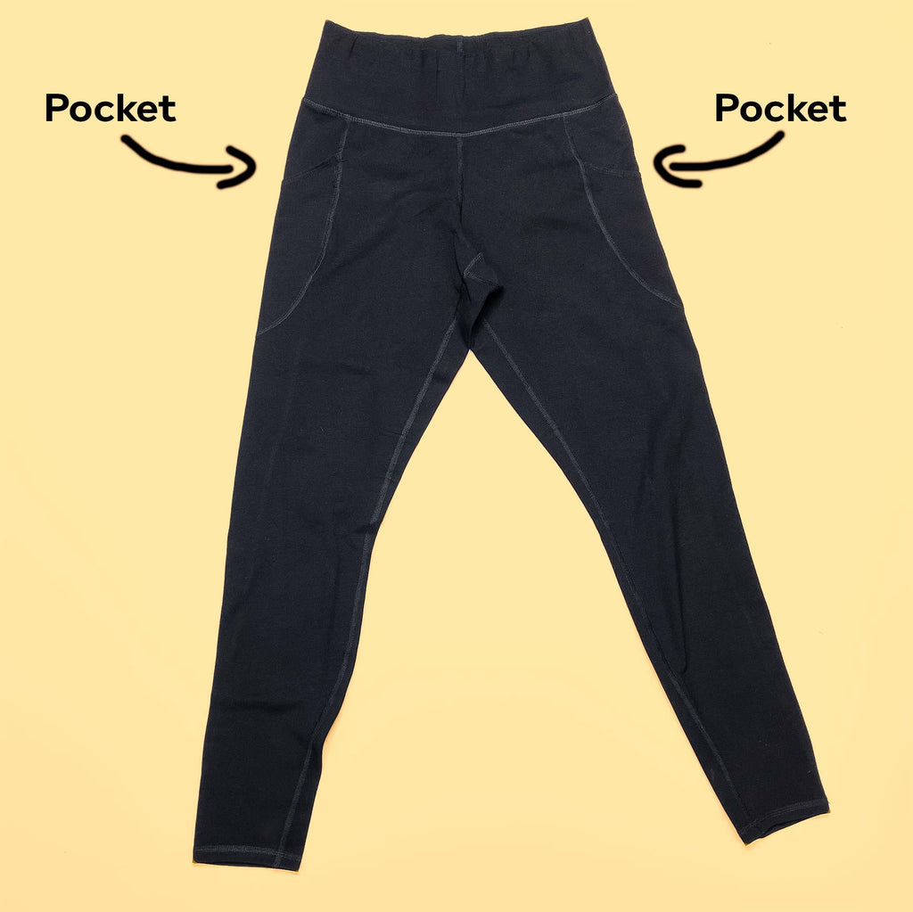 organic cotton leggings with pockets