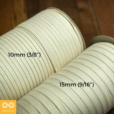 BTF Organic Cotton Edging Tape - Drawstrings (By The Foot) (100% Biodegradable)