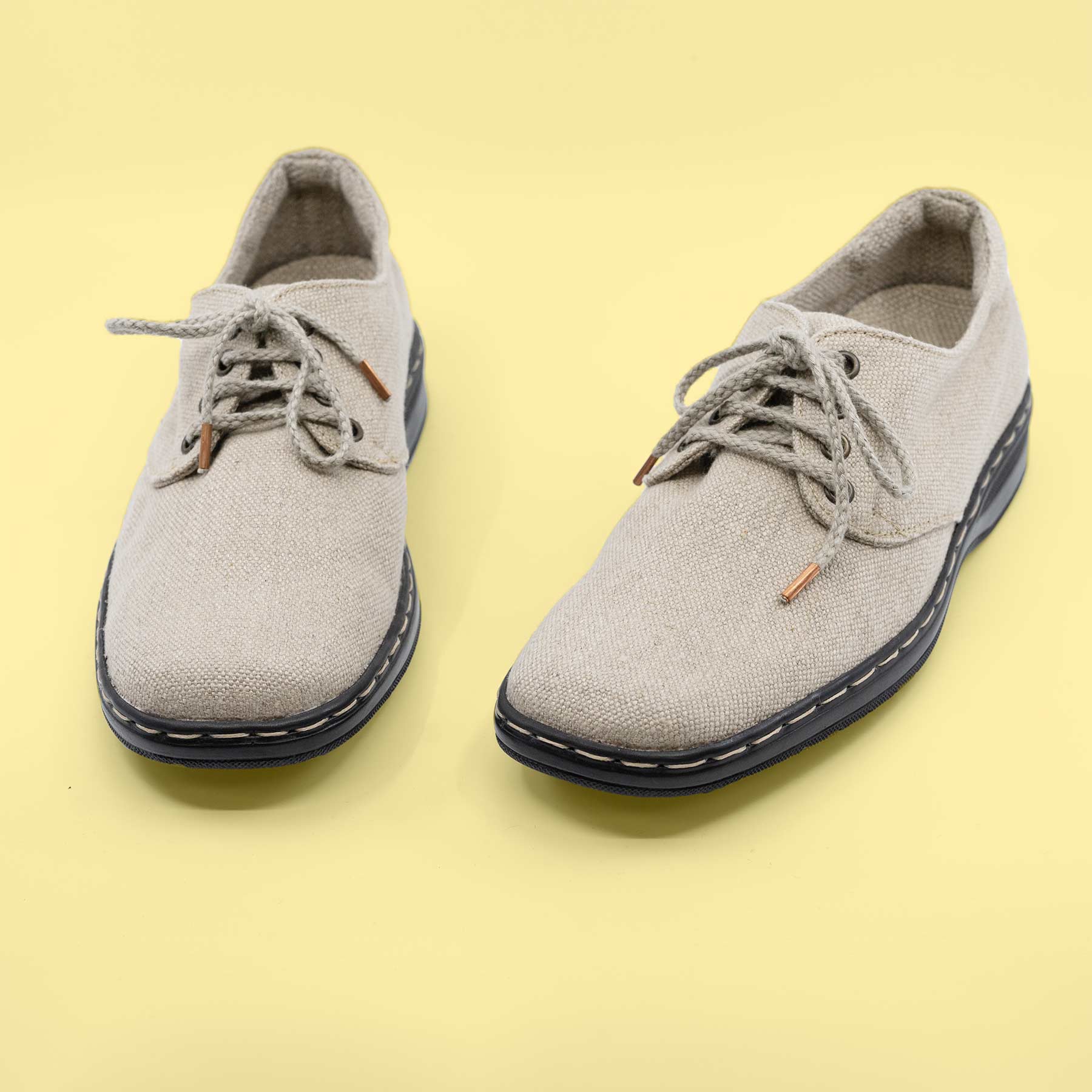 grey and yellow dress shoes Handmade Hemp Oxford by Rawganique. Cruelty Free Vegan Organic Footwear Party-Wear