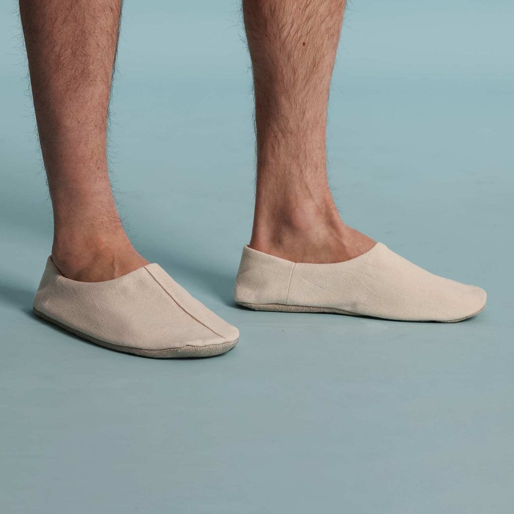 100% organic cotton house slippers