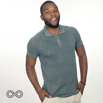 Pebble Beach 100% Hemp Golf Polo Shirt (Slim Fit) (Discontinued, 20% Off)