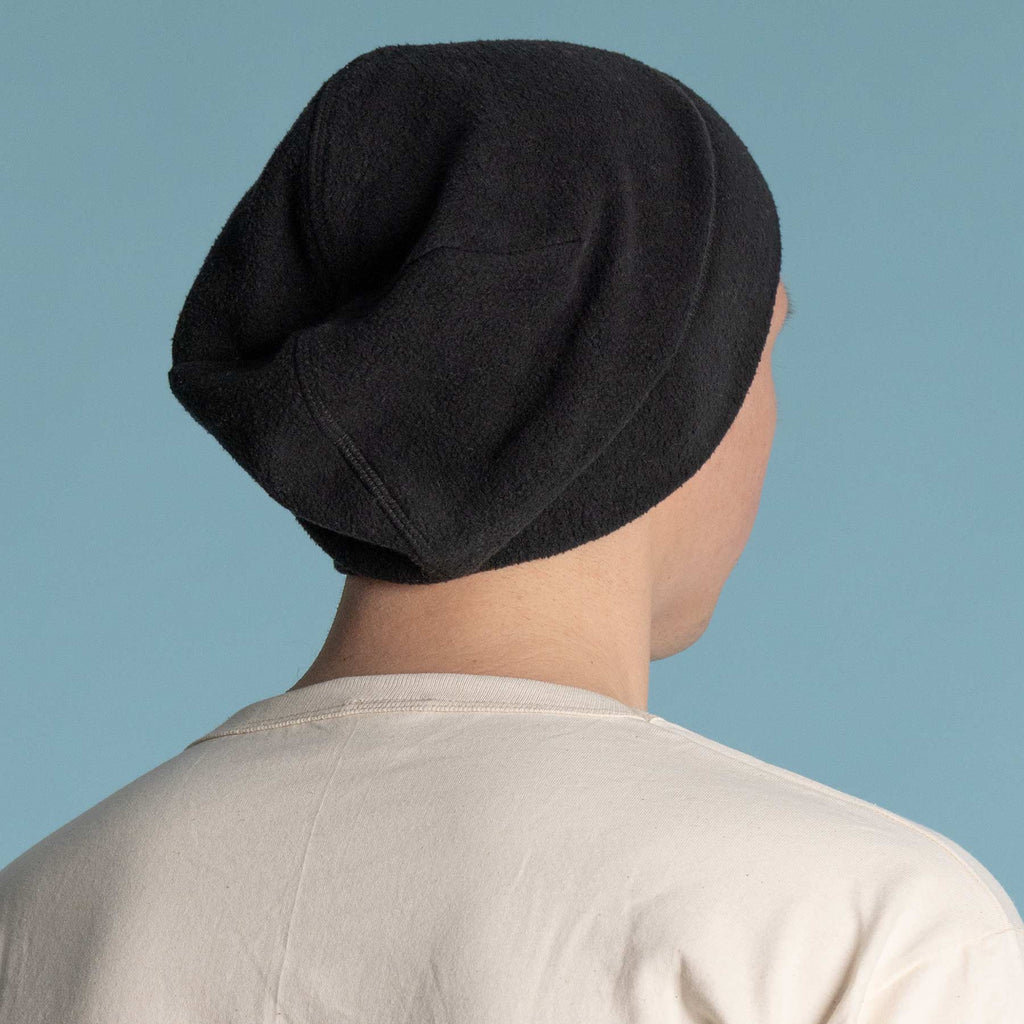 organic cotton fleece beanie