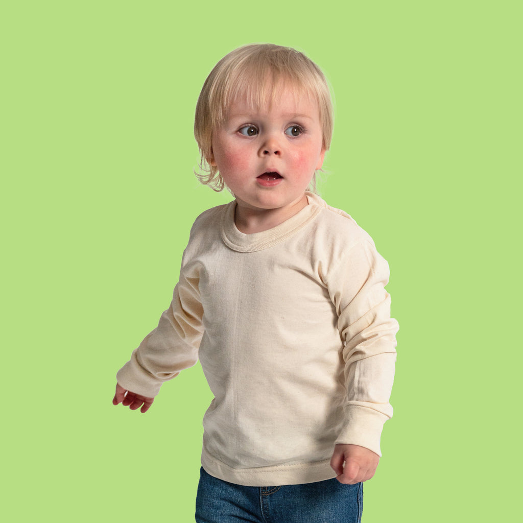 children's 100% organic cotton long sleeve t-shirt