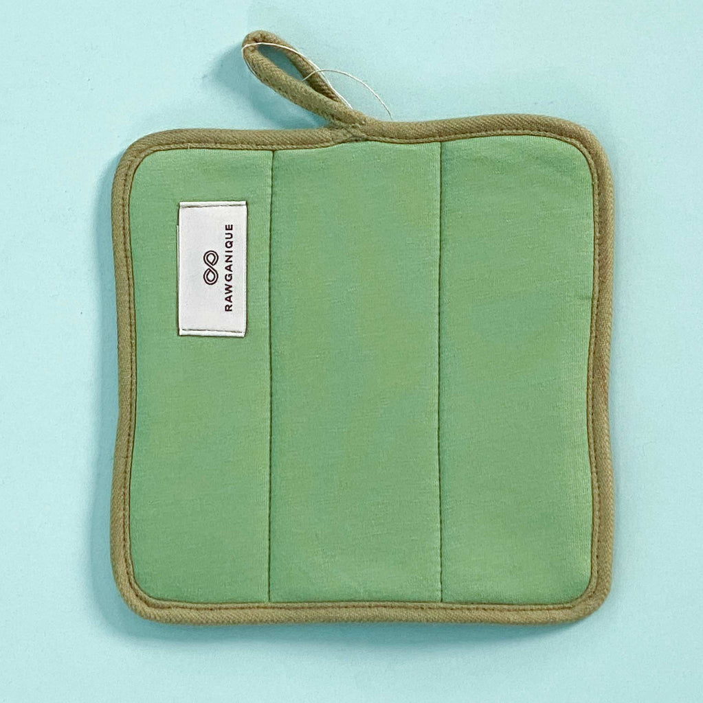 plastic-free organic cotton pot holder