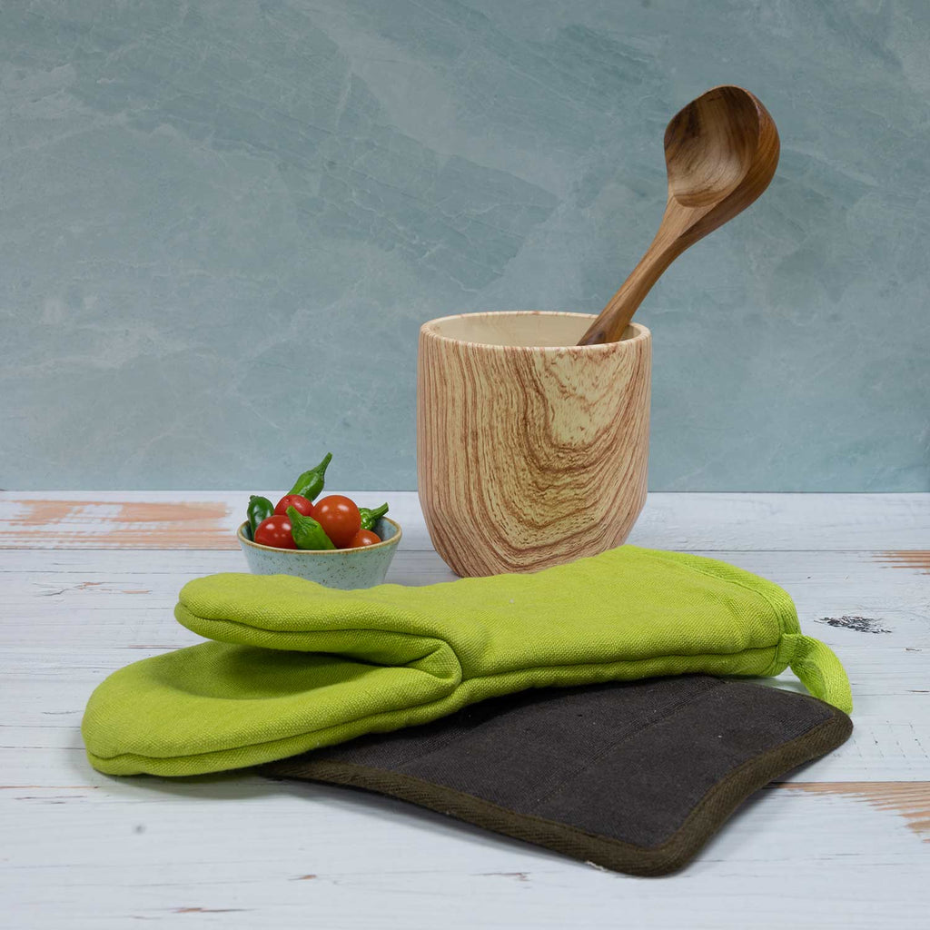 organic hemp oven mitt