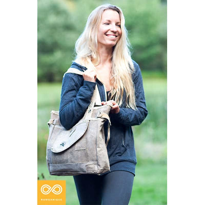 Reincarnation Recycled Cotton Canvas Tarp Tote OLINDA (90% Biodegradable)