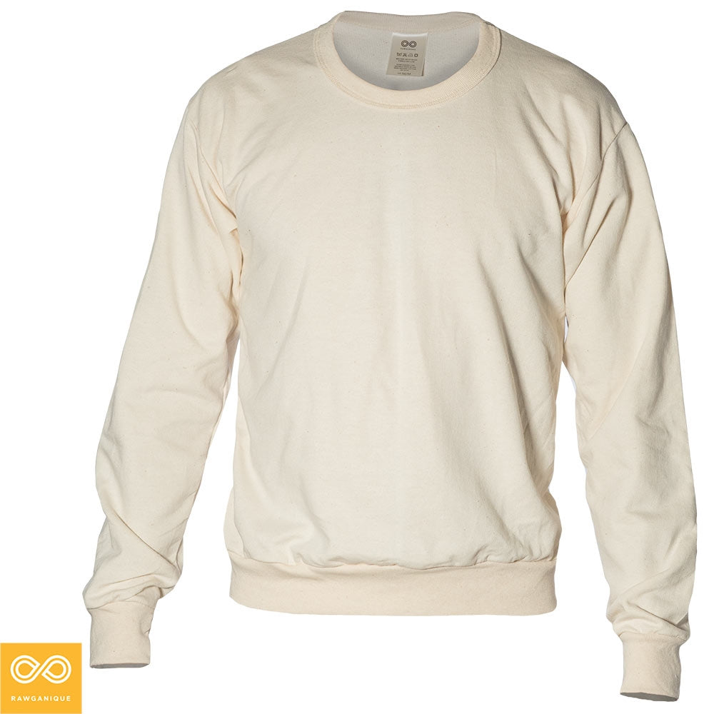 USA-Made Organic Cotton Lightweight Unisex Sweatshirt (Chemical-free) –  Rawganique