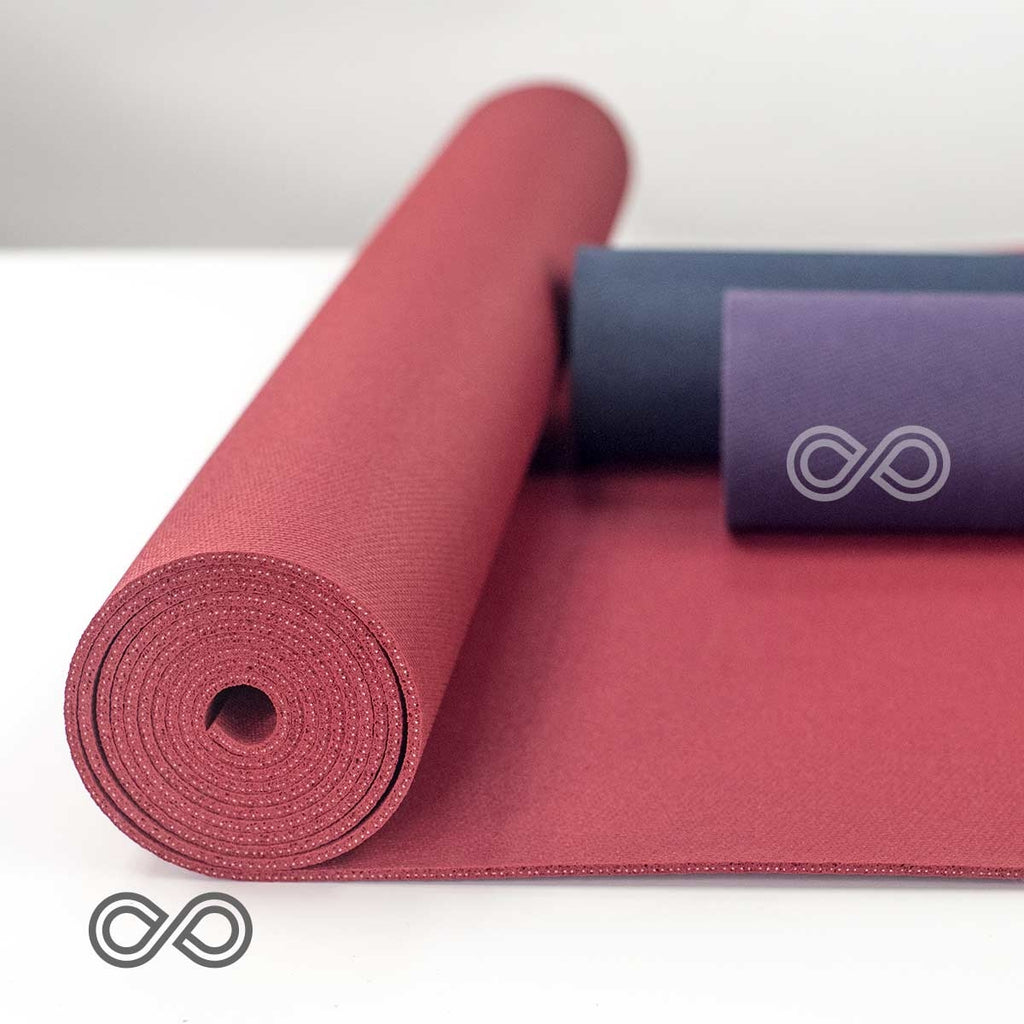 Jade Harmony Natural Rubber Yoga Mat PVC free Travel 1 8 inch Midnight Blue