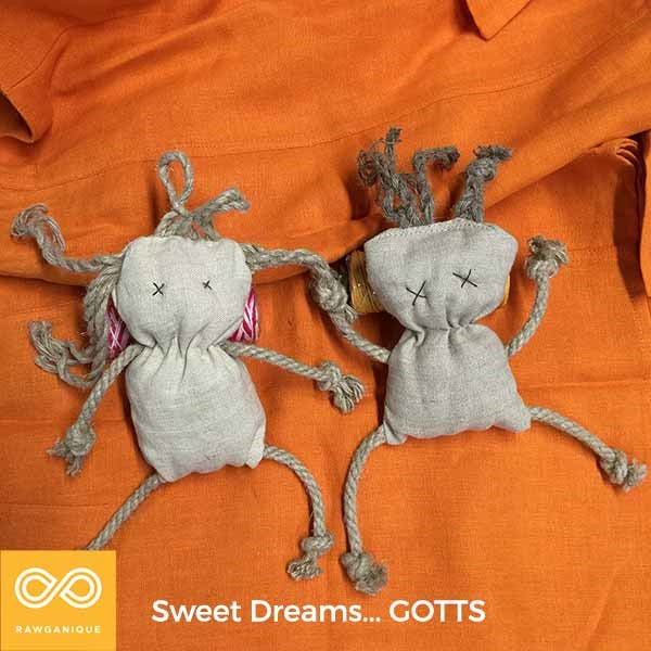 Gotts Handmade Hemp Toy Doll (Organic Cruelty-free Wool Filled)