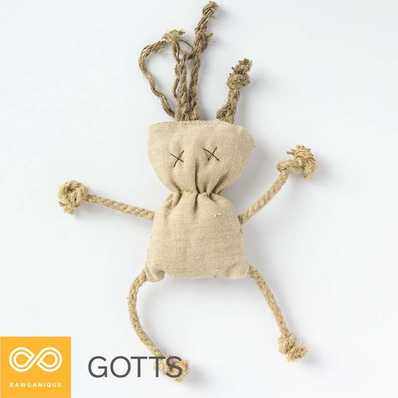 Gotts Handmade Hemp Toy Doll (Organic Cruelty-free Wool Filled)