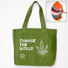 Load image into Gallery viewer, TURIN 100% Organic Hemp Bag (Change the World)