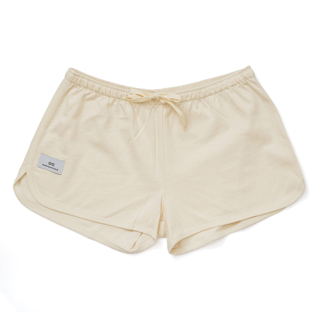 women's 100% organic cotton running shorts