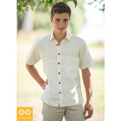 Montmartre Slim-Fit Short-Sleeve Hemp Shirt (Closeout)